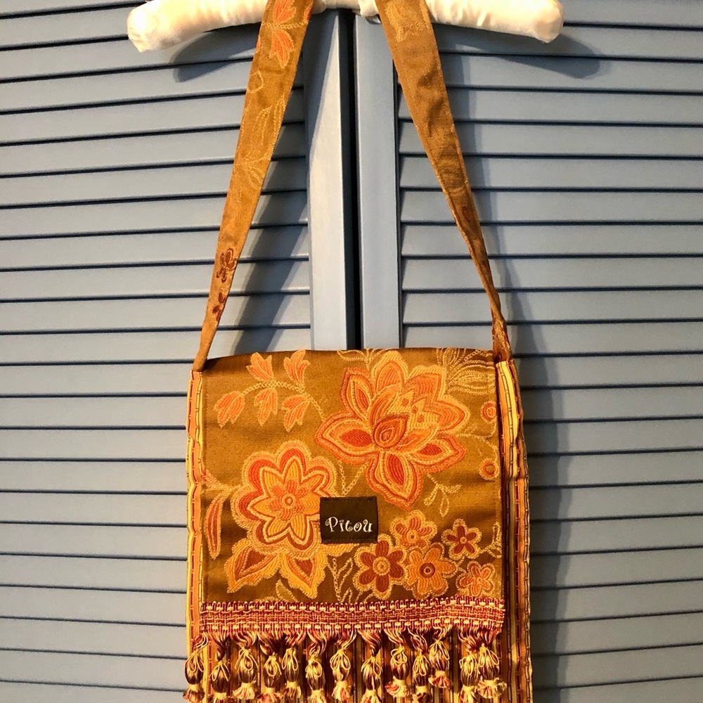 Pitou Tapestry Boho Bag Purse Shoulder
